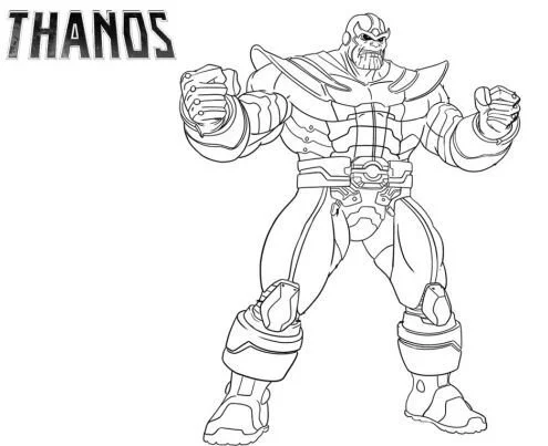 Thanos Coloring Pages 11