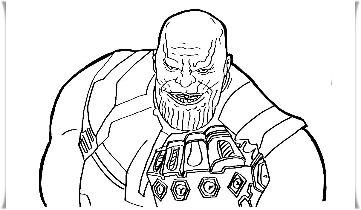 Desenhos de Thanos Para Colorir 12