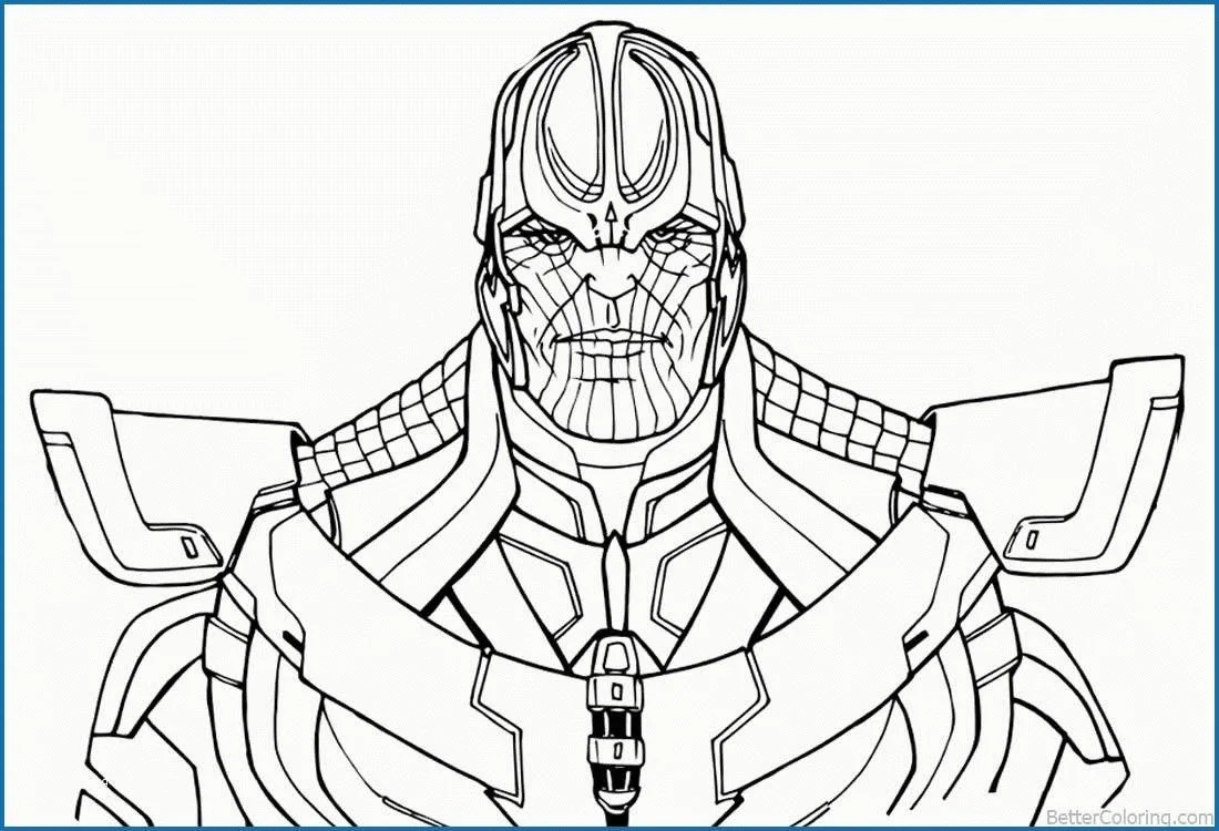 Desenhos de Thanos Para Colorir 13