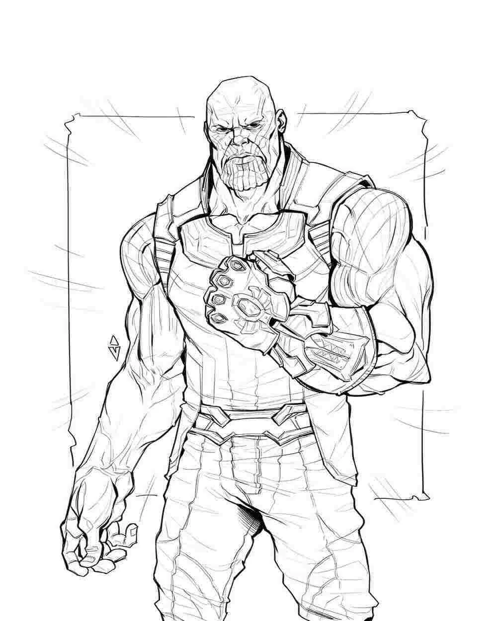 Desenhos de Thanos Para Colorir 20