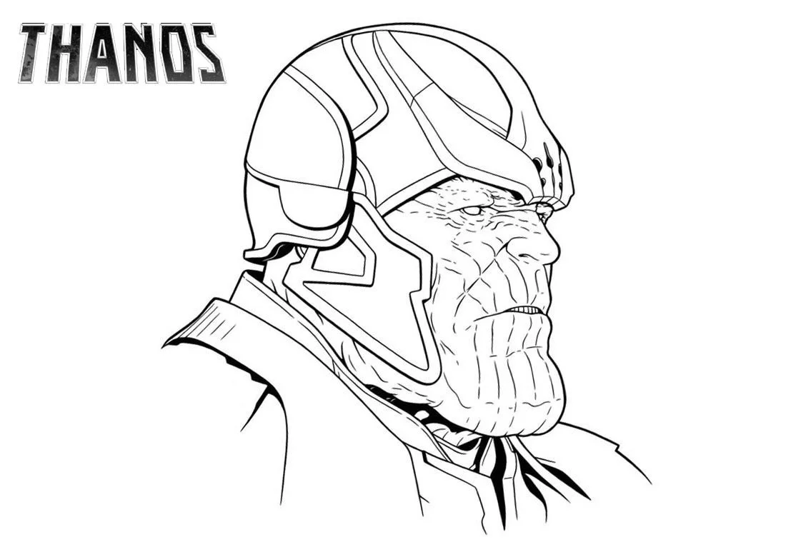 Thanos Coloring Pages 4