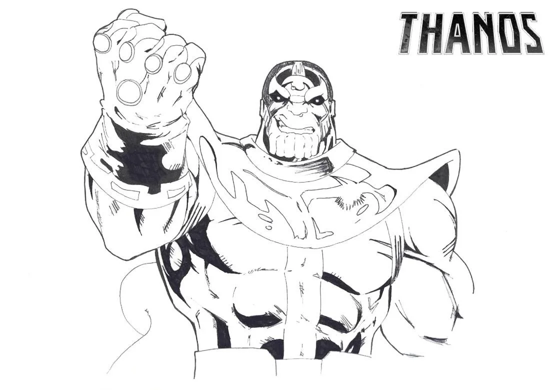 Thanos Coloring Pages 7