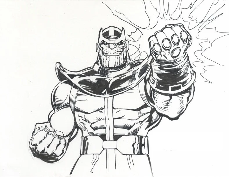 Desenhos de Thanos Para Colorir 9