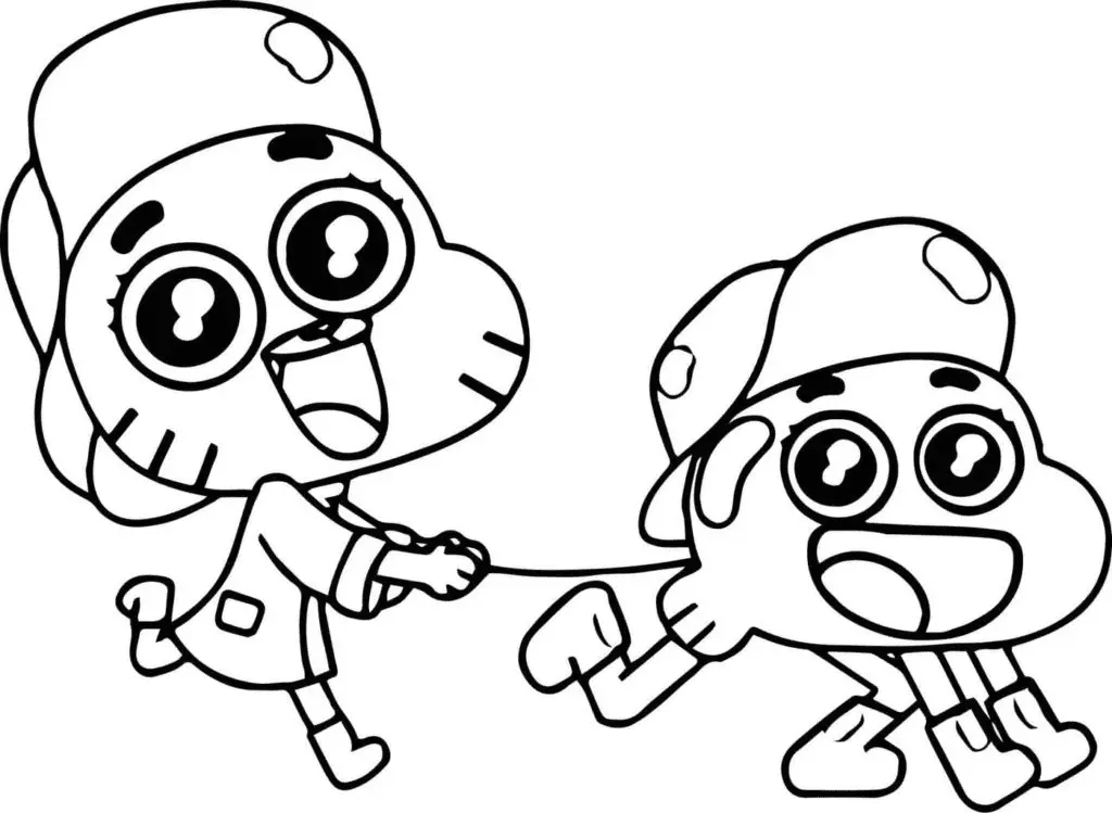 The Amazing World of Gumball Coloring Pages 11