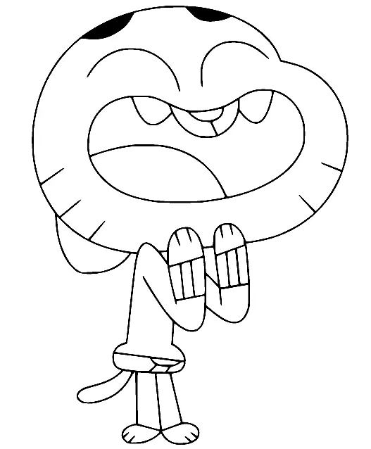 Desenhos de O Incrivel Mundo de Gumball Para Colorir 50
