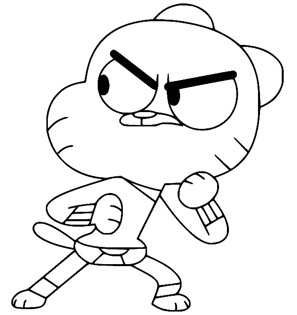 Desenhos de O Incrivel Mundo de Gumball Para Colorir 51