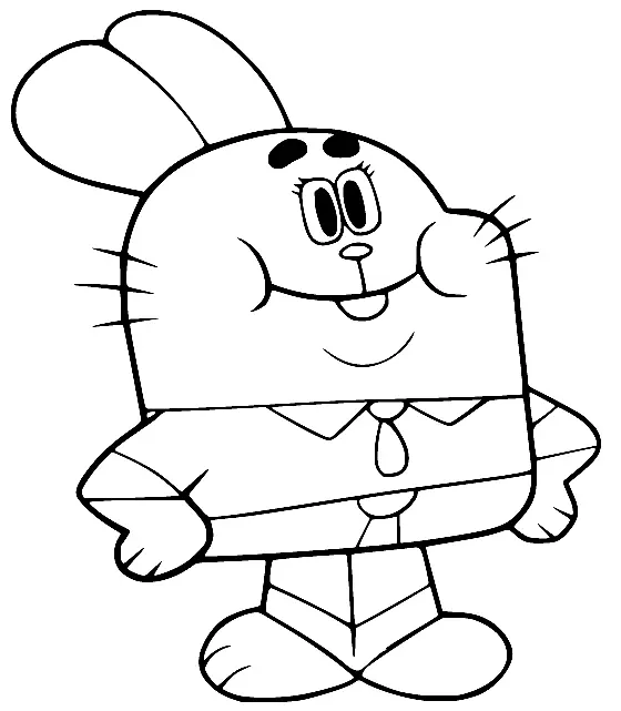 The Amazing World of Gumball Coloring Pages 58