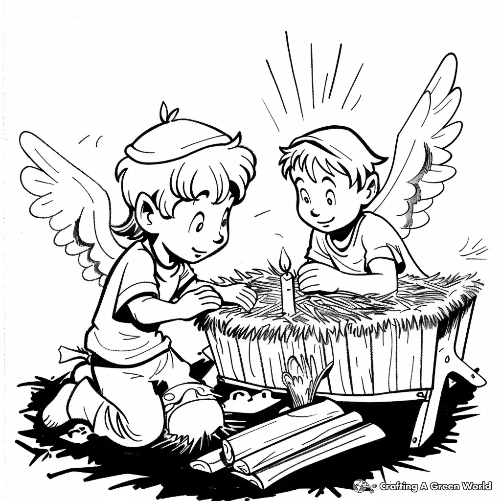 The Birth of Jesus Coloring Pages 15