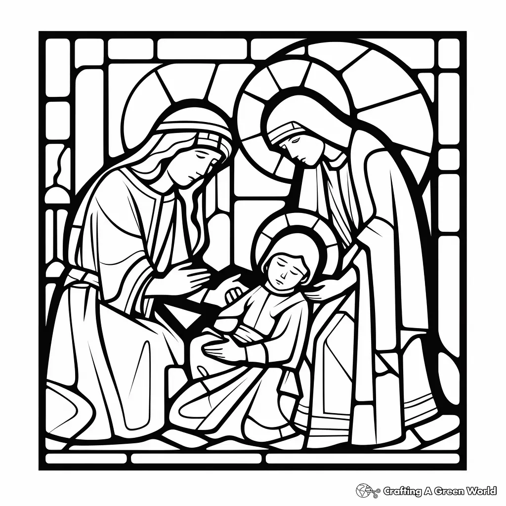 The Birth of Jesus Coloring Pages 41