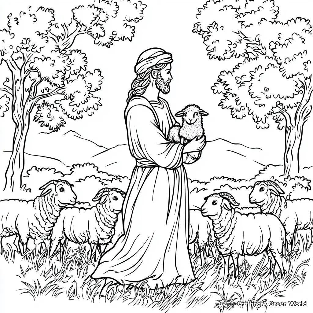 The Birth of Jesus Coloring Pages 9