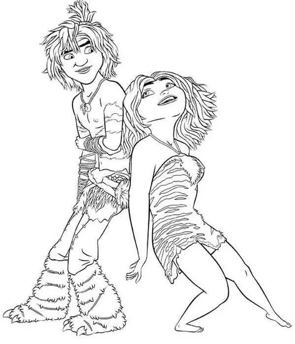 Desenhos de Os Croods Para Colorir 16