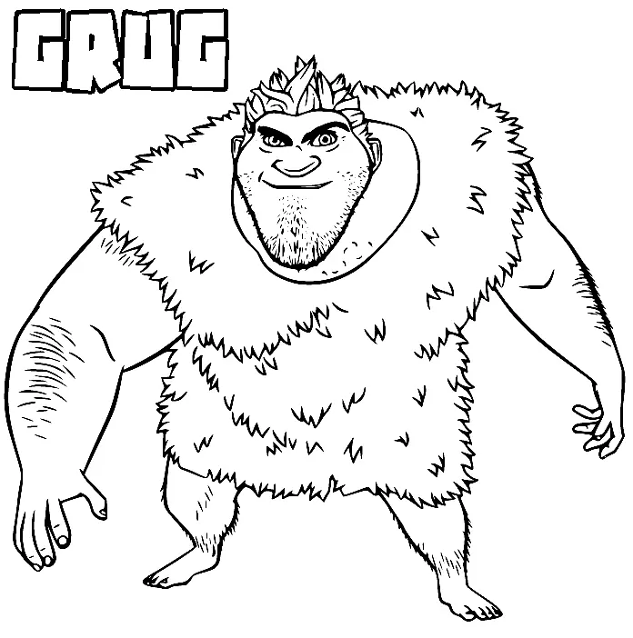 Desenhos de Os Croods Para Colorir 27