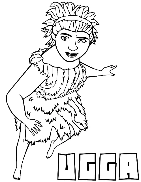 Desenhos de Os Croods Para Colorir 38