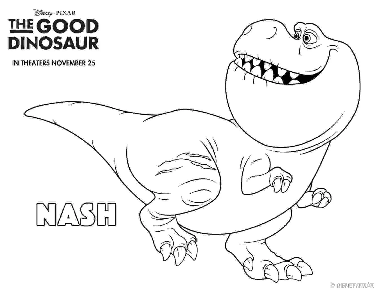 The Good Dinosaur Coloring Pages 1