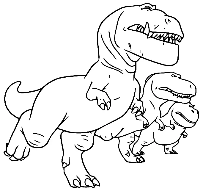 The Good Dinosaur Coloring Pages 10