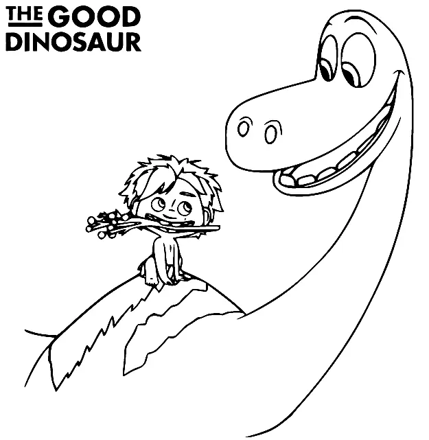 The Good Dinosaur Coloring Pages 12