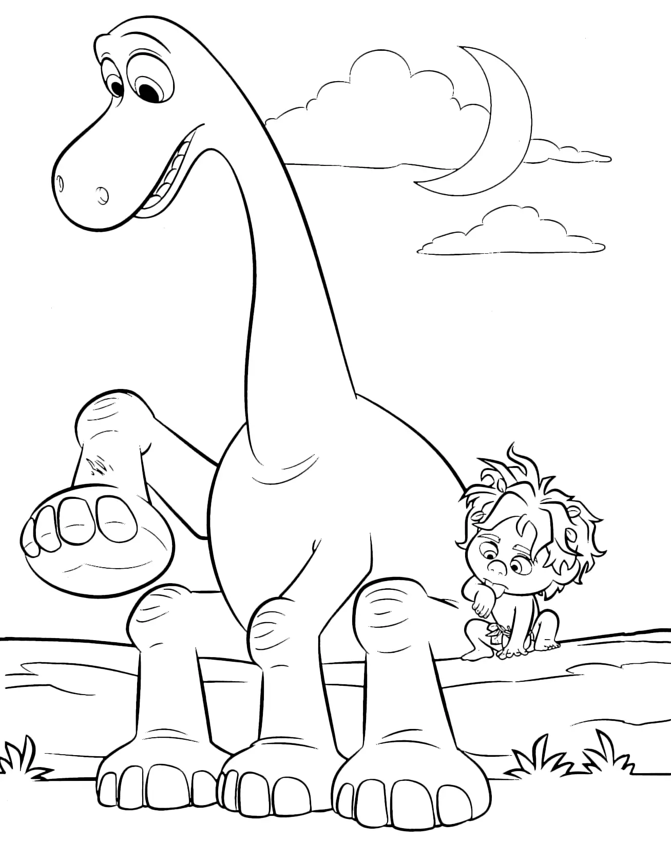 The Good Dinosaur Coloring Pages 28