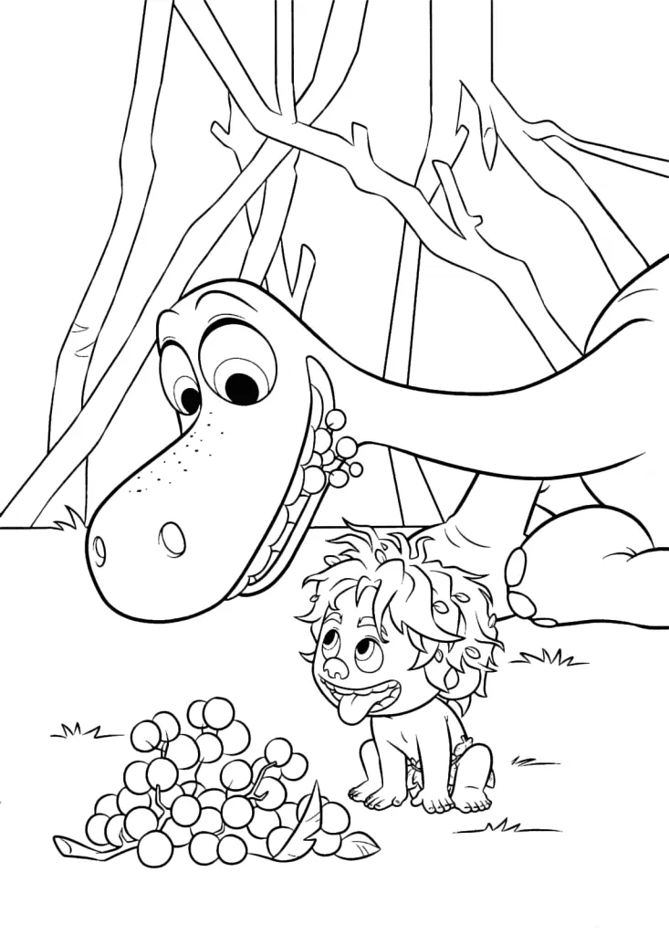 The Good Dinosaur Coloring Pages 30