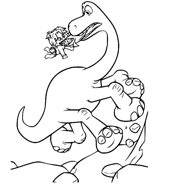 The Good Dinosaur Coloring Pages 32