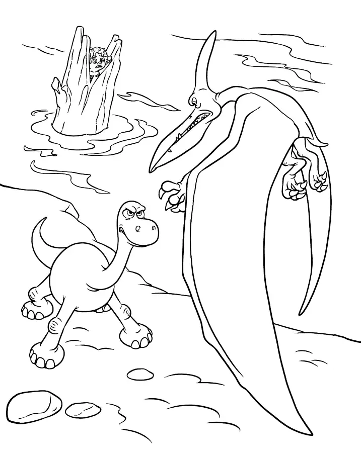 The Good Dinosaur Coloring Pages 33