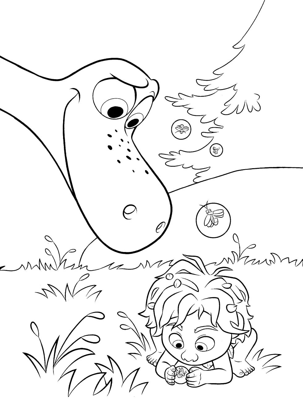 The Good Dinosaur Coloring Pages 46