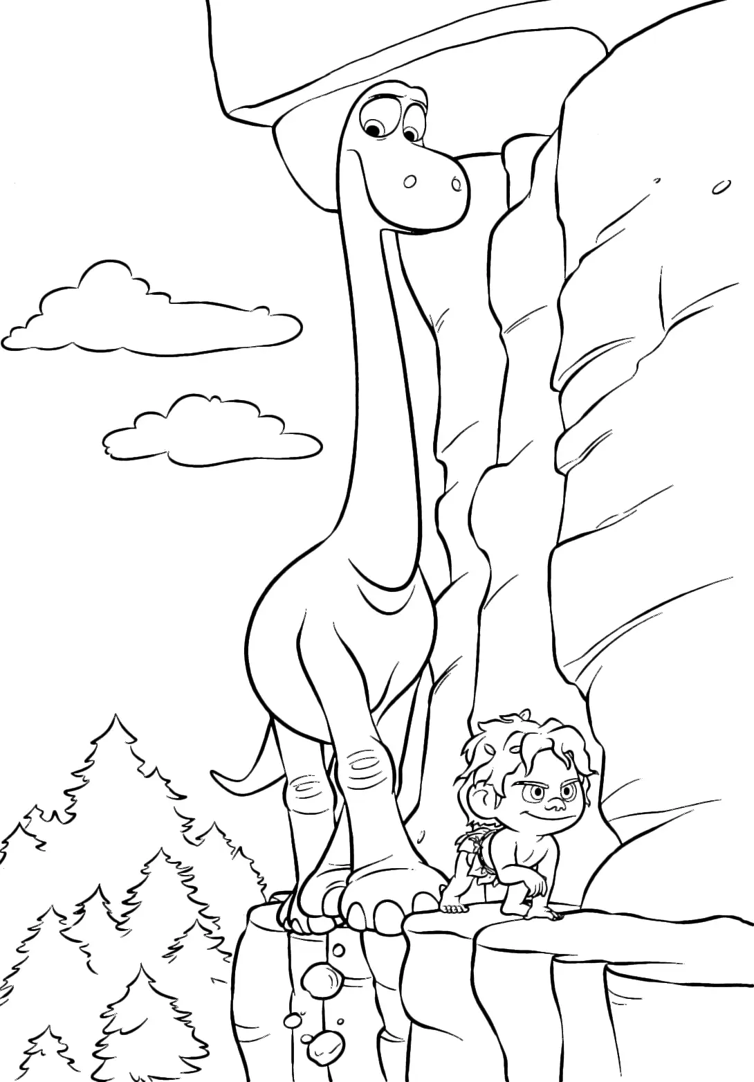 The Good Dinosaur Coloring Pages 49