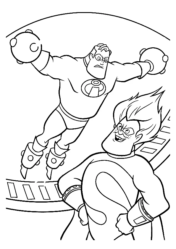 The Incredibles Coloring Pages 16