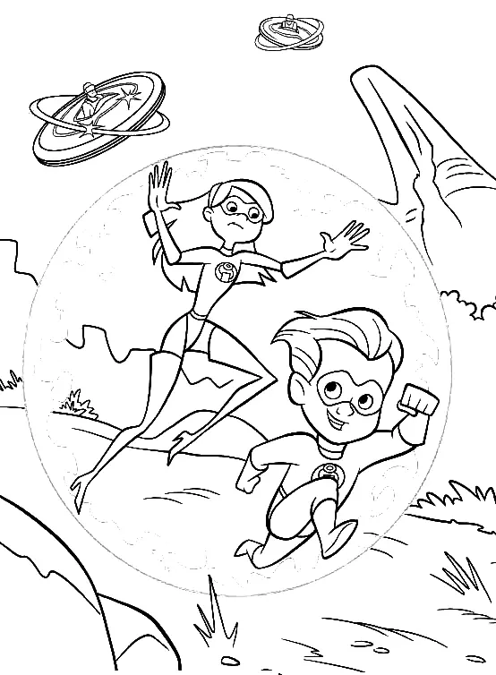 The Incredibles Coloring Pages 26