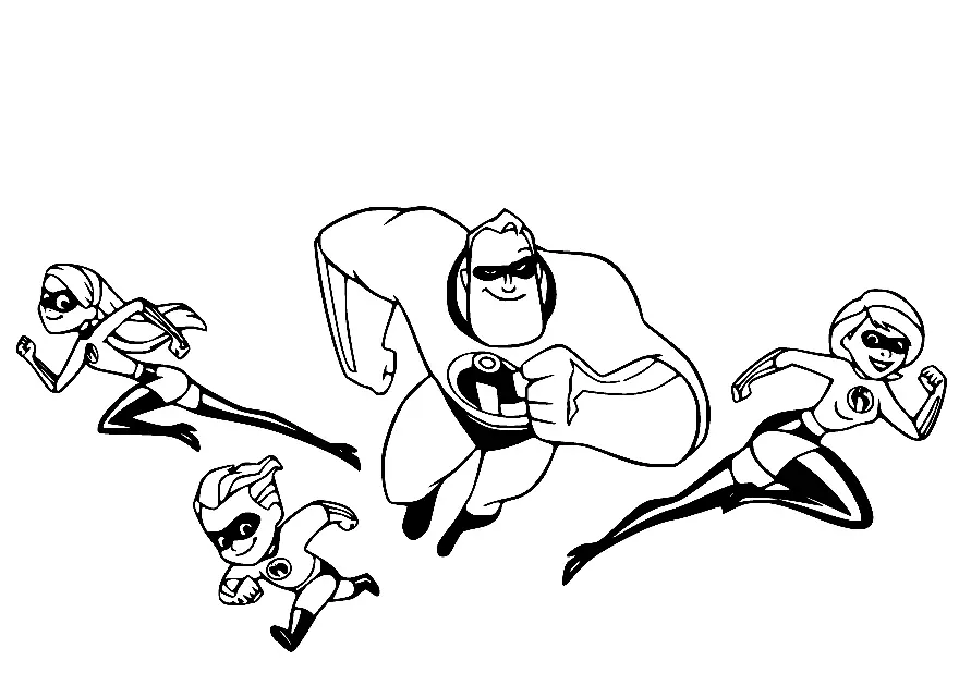 The Incredibles Coloring Pages 31