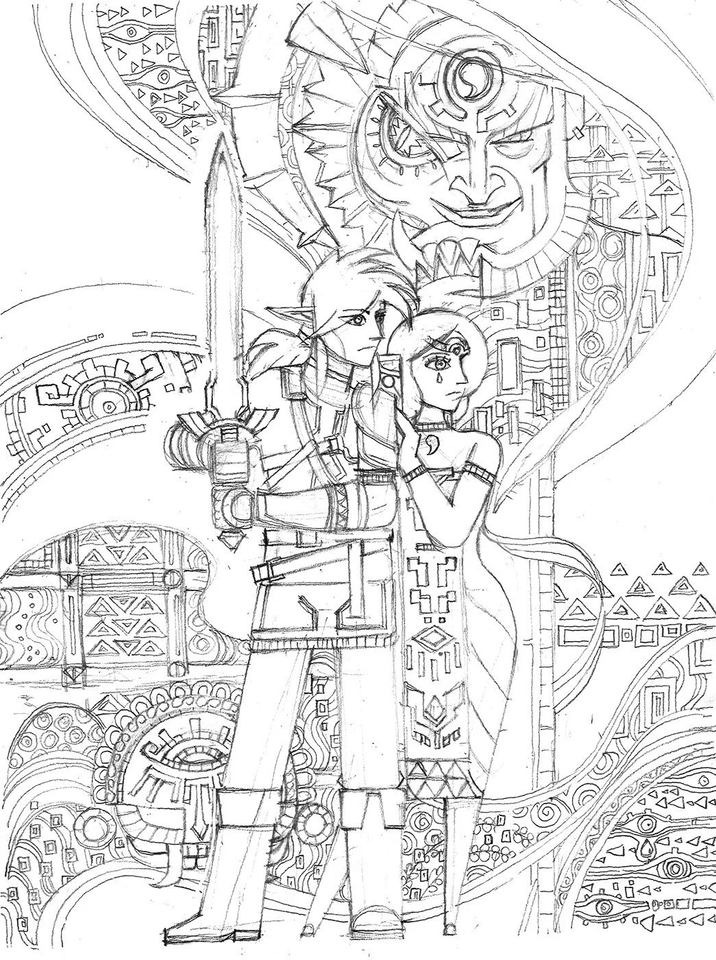 The Legend Of Zelda Tears Of The Kingdom Coloring Pages 12