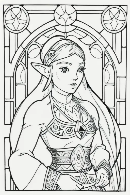 The Legend Of Zelda Tears Of The Kingdom Coloring Pages 16