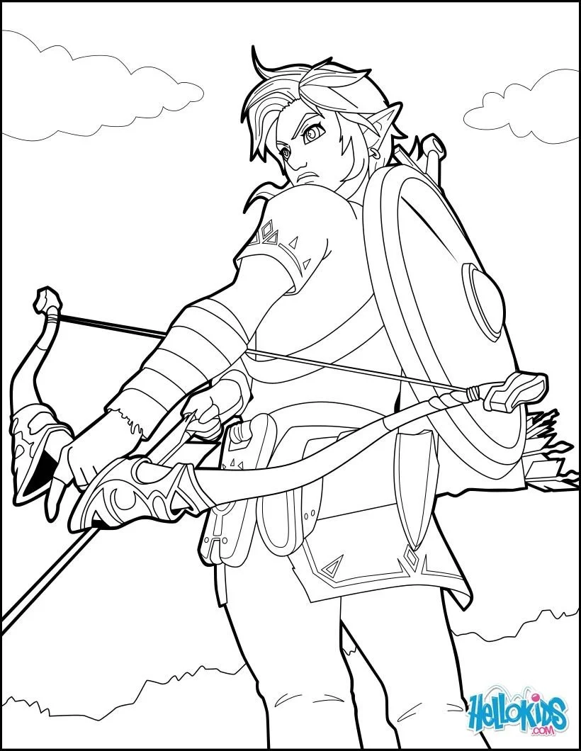 The Legend Of Zelda Tears Of The Kingdom Coloring Pages 4