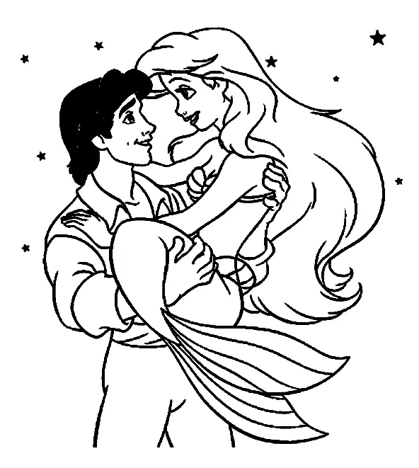 The Little Mermaid Coloring Pages 12