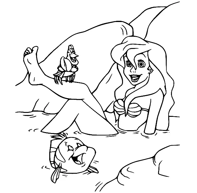 The Little Mermaid Coloring Pages 35