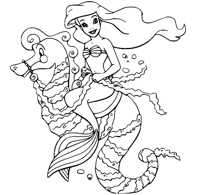 The Little Mermaid Coloring Pages 38