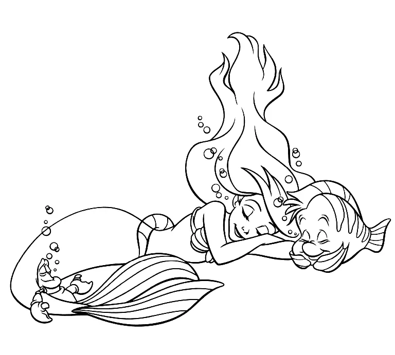 The Little Mermaid Coloring Pages 45