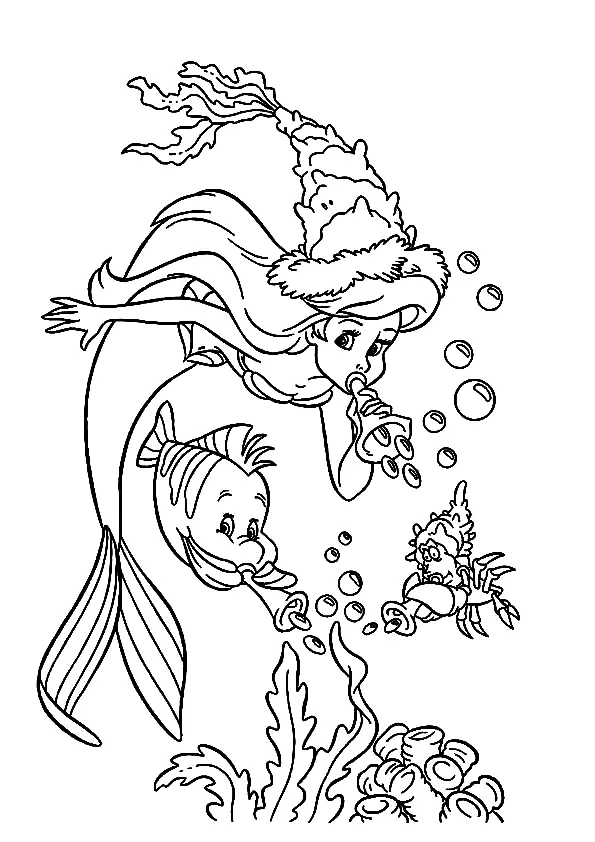 The Little Mermaid Coloring Pages 48