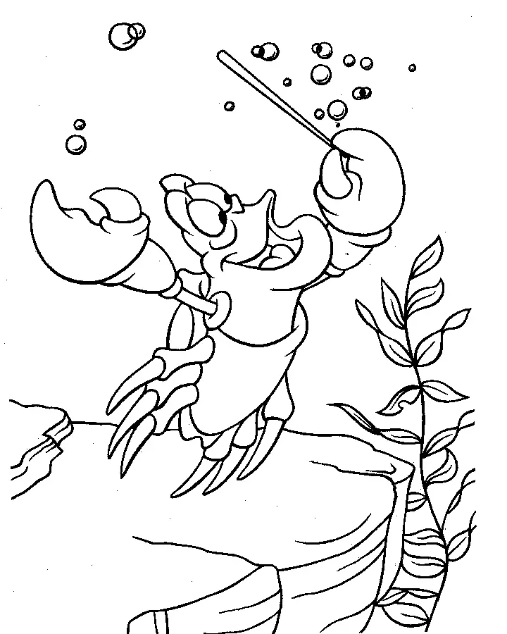 Desenhos de A Pequena Sereia para colorir 50