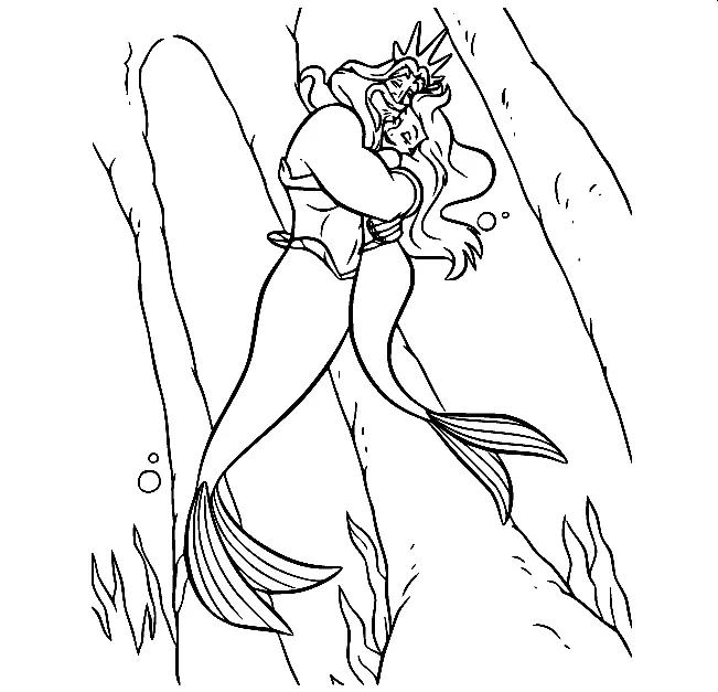 The Little Mermaid Coloring Pages 51