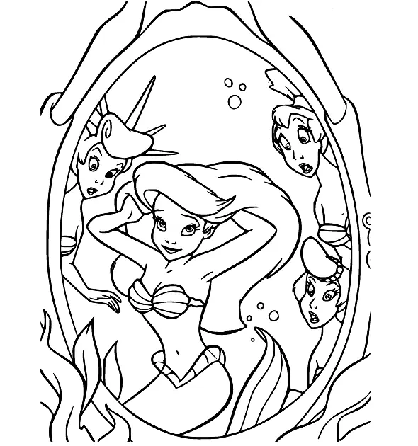 The Little Mermaid Coloring Pages 63