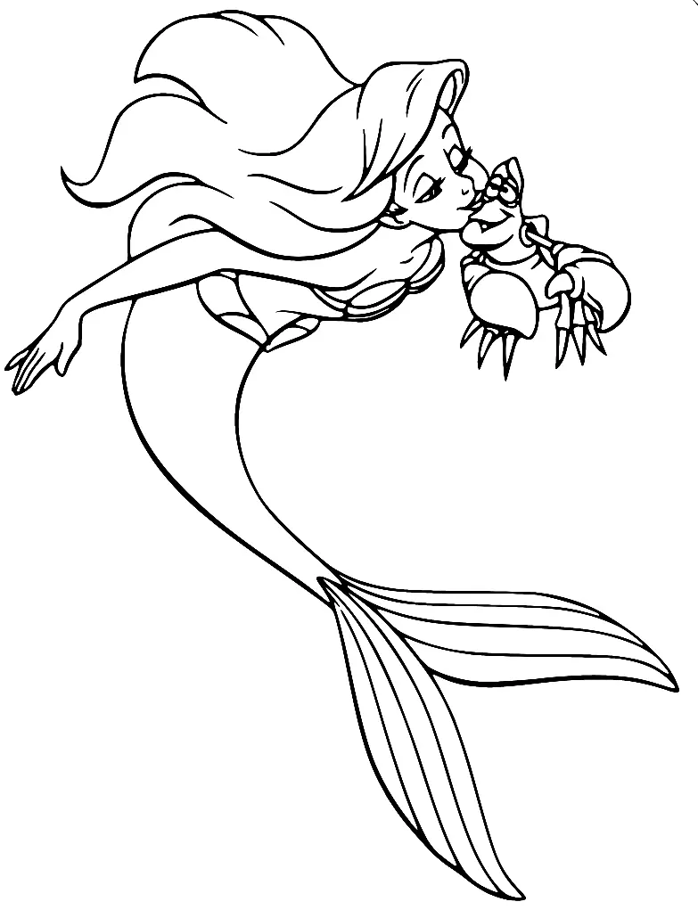 The Little Mermaid Coloring Pages 75