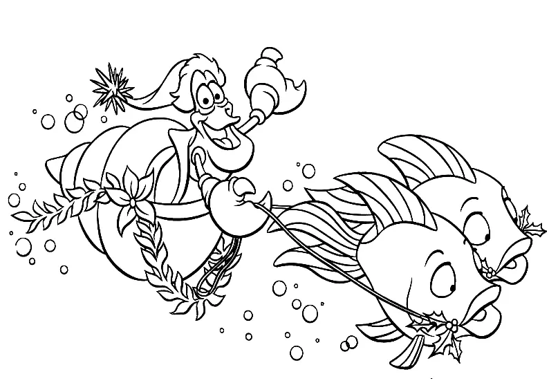 The Little Mermaid Coloring Pages 77