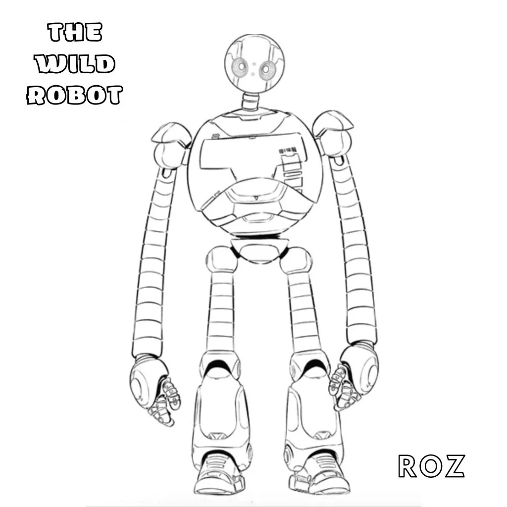 The Wild Robot Para Colorir 20