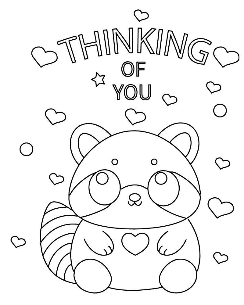 Thinking Of You Coloring Pages 10