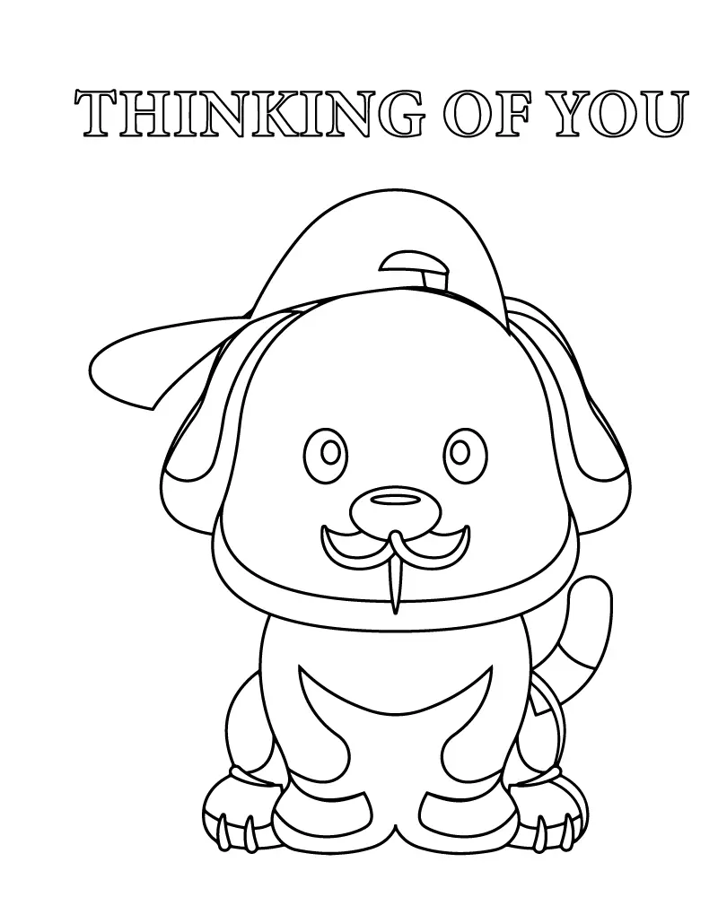 Thinking Of You Coloring Pages 11