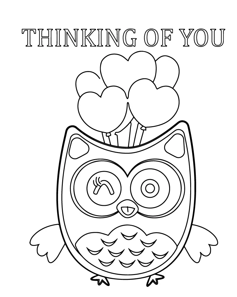 Thinking Of You Coloring Pages 13