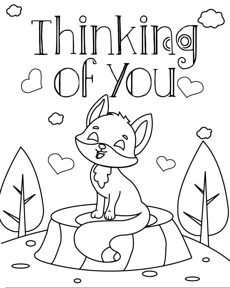 Thinking Of You Coloring Pages 14