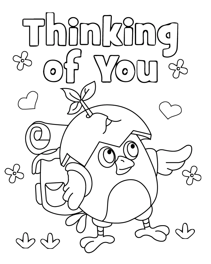 Thinking Of You Coloring Pages 15