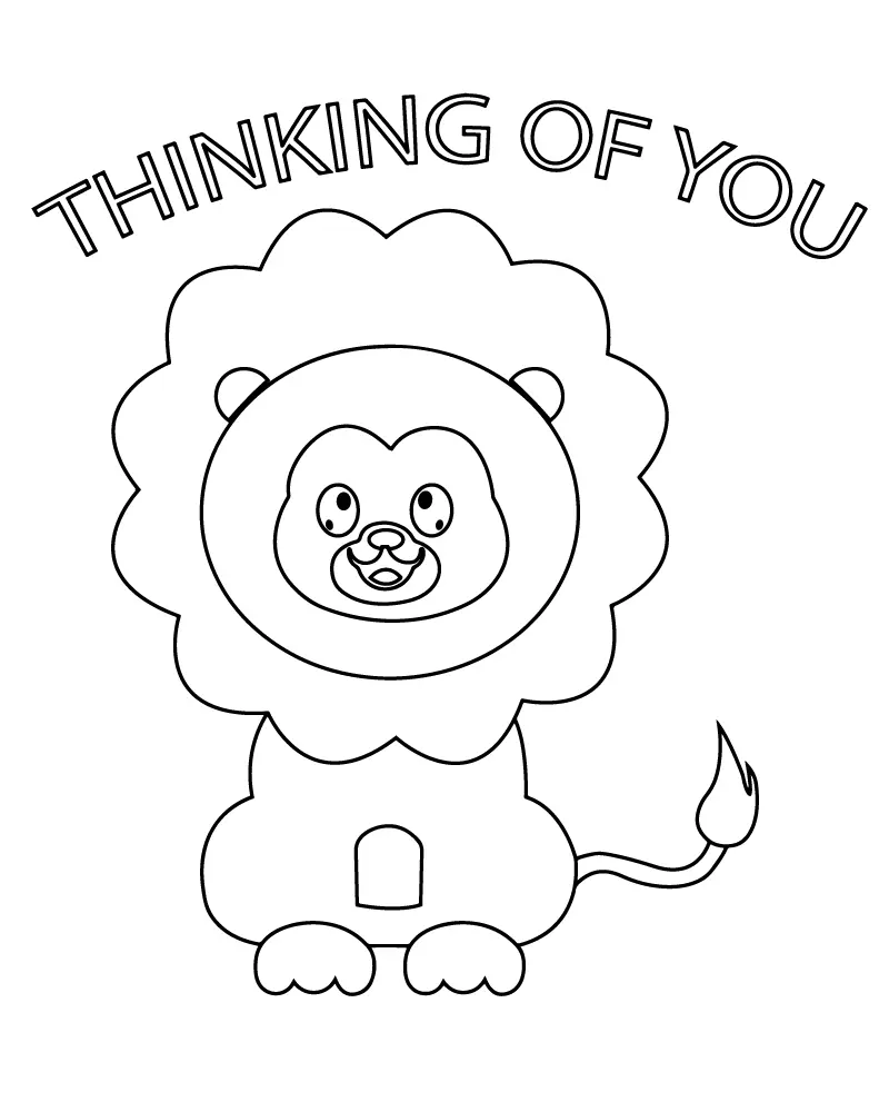 Thinking Of You Coloring Pages 5