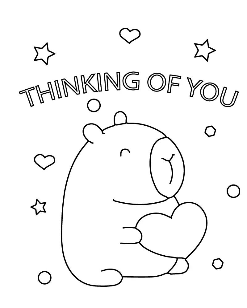 Thinking Of You Coloring Pages 8